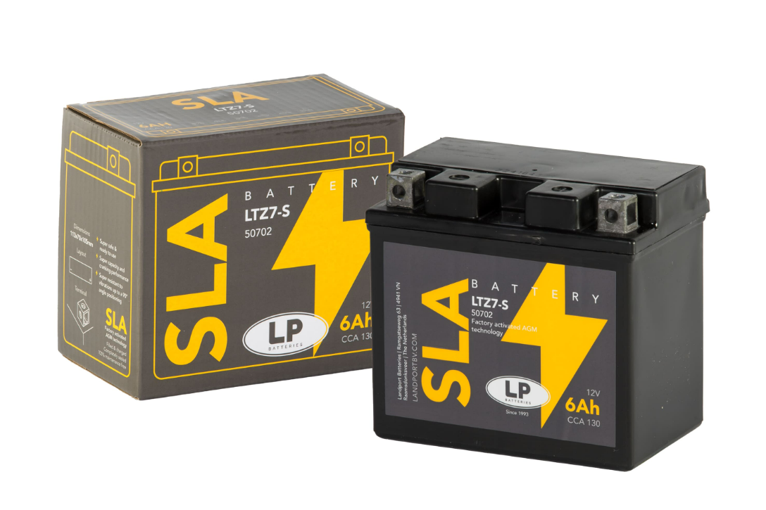 LP - LANDPORT   SLA AKÜ (MB LTZ7-S) / 6 A / KG: 2,15 / L: 113 / W: 70 / H: 105 / CCA: 130   YTZ7S-SLA