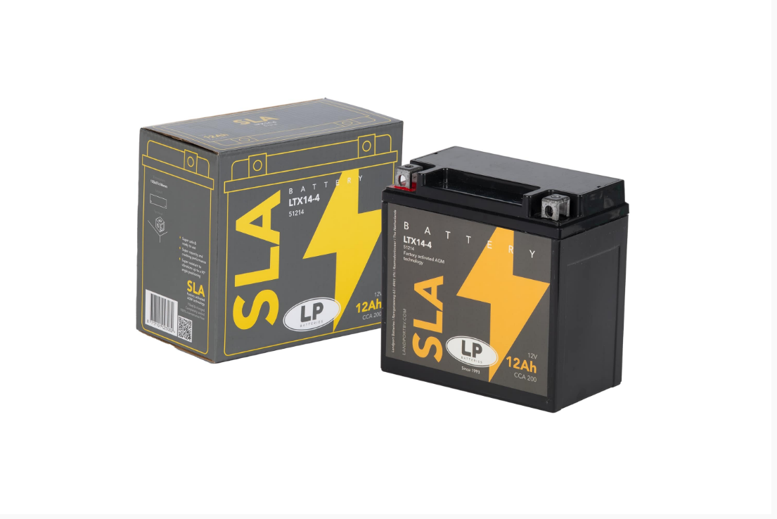 LP - LANDPORT  SLA Akü (MB LTX14-4) / 12 A / Ağırlık: 4,1 kg / Boyutlar: 150 mm / Genişlik: 87 mm / Yükseklik: 146 mm / CCA: 200  YTX14-SLA
