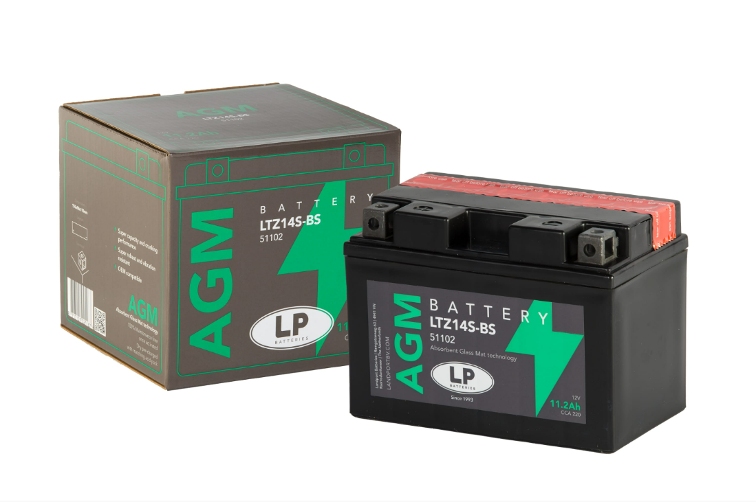 LP - LANDPORT   AGM AKÜ (LTZ14S-BS) / 11.2 A / Ağırlık: 3.85 kg / Uzunluk: 150 mm / Genişlik: 88 mm / Yükseklik: 110 mm / CCA: 220   YTZ14S-BS