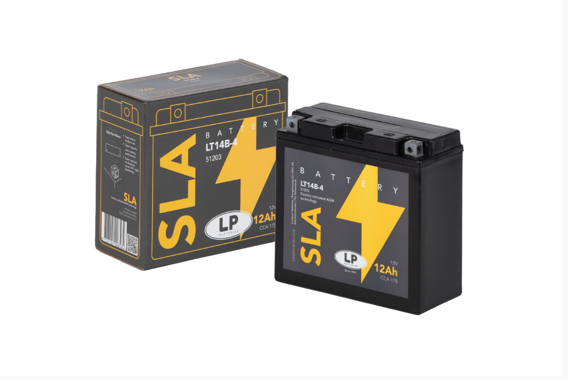 LP - LANDPORT   SLA AKÜ (MB LT14B-4) / 12 A / Ağırlık: 4,14 kg / Uzunluk: 150 mm / Genişlik: 70 mm / Yükseklik: 145 mm / CCA: 175   YT14B-SLA