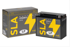 LP - LANDPORT   SLA AKÜ (MB LTX24H-3) / 21 A / Ağırlık: 6,6 kg / Uzunluk: 205 mm / Genişlik: 85 mm / Yükseklik: 162 mm / CCA: 350   YTX24HL-SLA