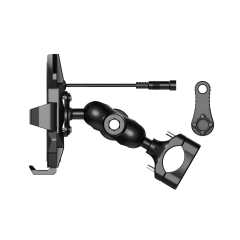 KNMASTER TT-880 WU Kablosuz Şarjlı Titreşim Önleyicili Motosiklet Telefon Tutucu