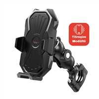 KNMASTER TT-880 Titreşim Önleyicili Motosiklet Telefon Tutucu