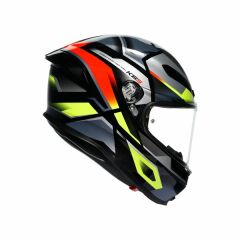 AGV KASK/K6 S MPLK ERAZER BLACK/RED YELLOW FLUO M0186